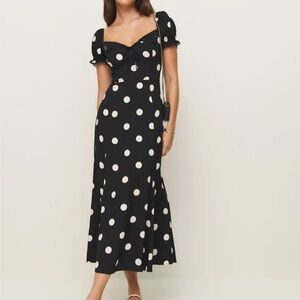 Reformation Shyla Dress Black - Size 4